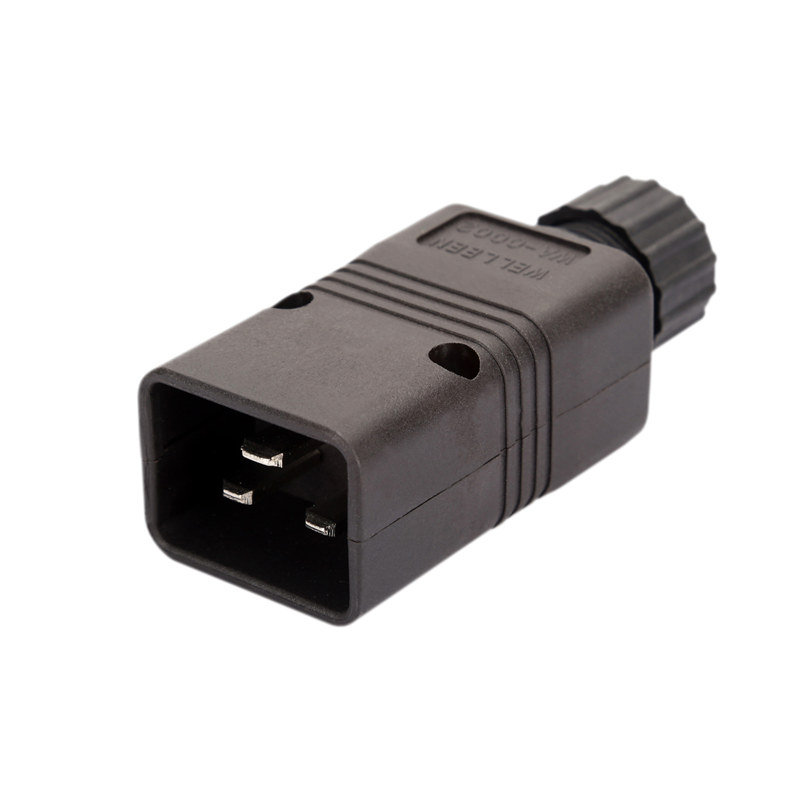 IEC 320 C20 16A Male Rewirable AC Plug Connector PA-0002