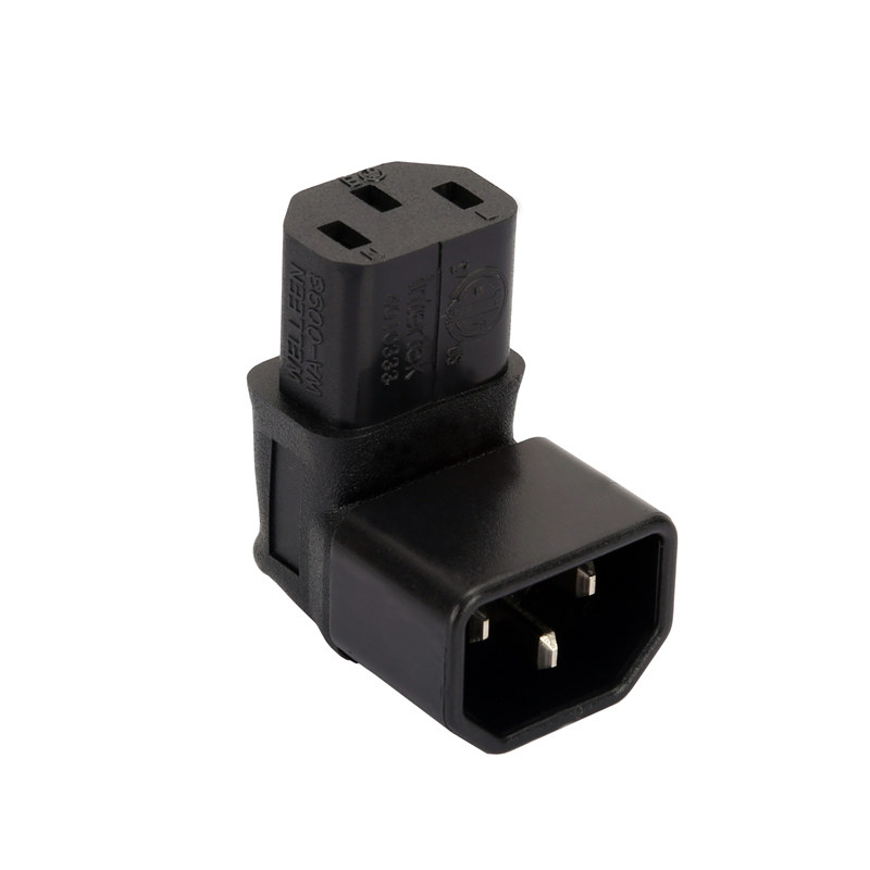 IEC C14 to C13 Down Angle AC Adapter PA-0093